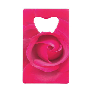 Romantic Red Pink Rose Kredietkaart Flessenopener