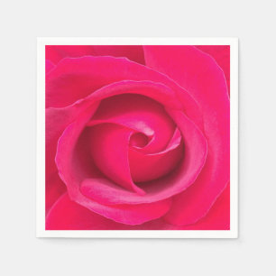 Romantic Red Pink Rose Servet