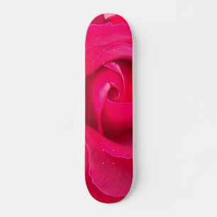 Romantic Red Pink Rose Skateboard