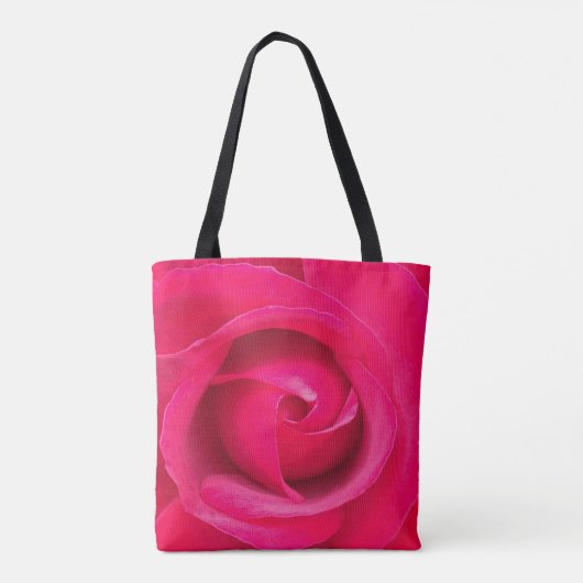 Romantic Red Pink Rose Tote Bag (Achterkant)