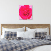 Romantic Red Pink Rose v2 Canvas Afdruk (Insitu (Slaapkamer))