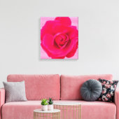 Romantic Red Pink Rose v2 Canvas Afdruk (Insitu (Woonkamer))
