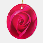 Romantic Red Pink Rose v2 Keramisch Ornament (Links)