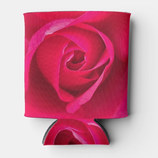 Romantic Red Pink Rose v2 Koelbox Blikjeskoeler (Voorkant)