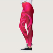 Romantic Red Pink Rose v2 Leggings (Links)