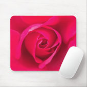 Romantic Red Pink Rose v2 Muismat (Met muis)