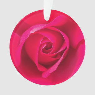 Romantic Red Pink Rose v2 Ornament