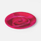 Romantic Red Pink Rose v2 Papieren Bordje (Gekanteld)