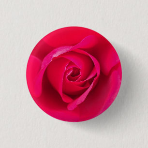 Romantic Red Pink Rose v2 Ronde Button 3,2 Cm