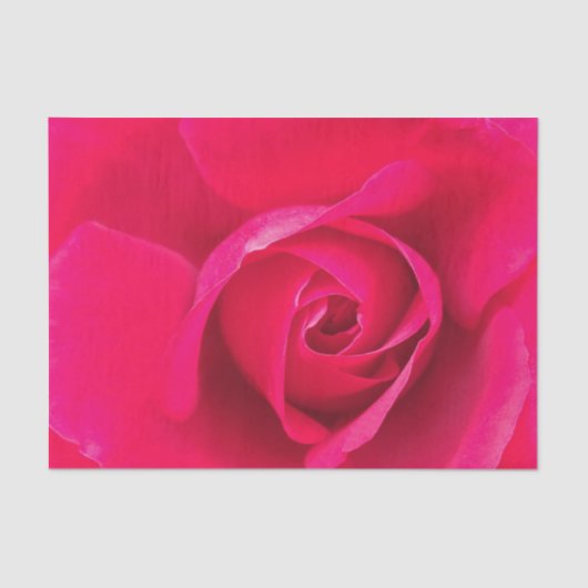 Romantic Red Pink Rose v2 Tissuepapier (Voorkant)