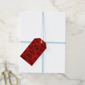 Romantic Red Rose Cadeaulabel (Met Touw)