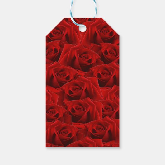 Romantic Red Rose Cadeaulabel (Voorkant)
