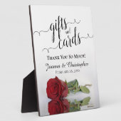 Romantic Red Rose Gifts & Kaarten Weddenschap Fotoplaat (Zijkant)