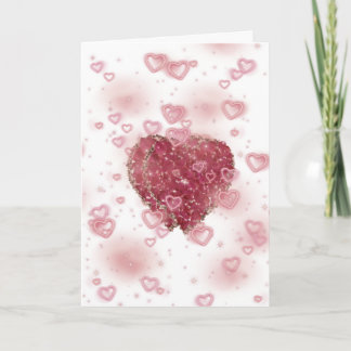 Romantic Red Rose Hearted Valentijnsdag Card Feestdagen Kaart
