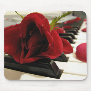 Romantic Red Rose Love Muismat