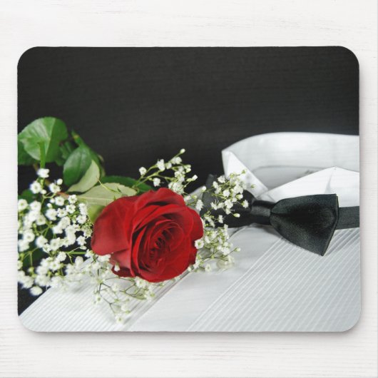 Romantic Red Rose Muismat (Voorkant)