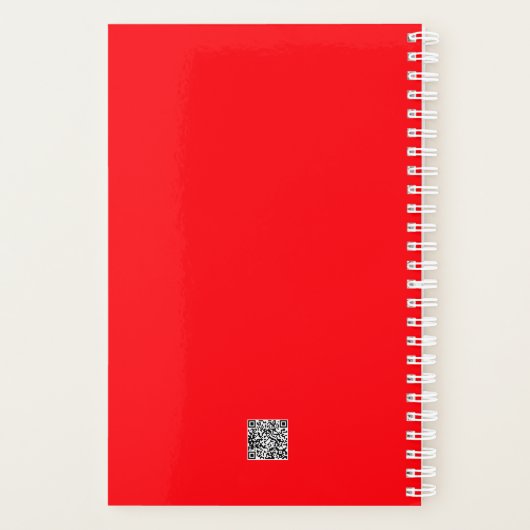 Romantic Red Rose Planner (Achterkant)