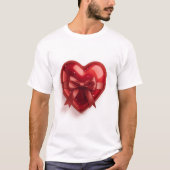 Romantic Red Rose Valentine Couple Love T-shirts (Devant)