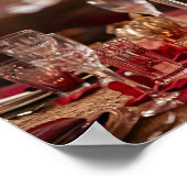 Romantic Red Rose Valentine Couple Wall Art Poster (Coin)