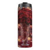 Romantic Red Rose Valentine Insulated Thermosbeker (Voorkant)