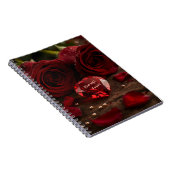 Romantic Red Rose Valentine Love Story Writing  Notitieboek (Rechterzijde)