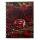 Romantic Red Rose Valentine Love Story Writing  Notitieboek (Voorkant)