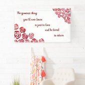 Romantic Red Rose Wedding Spandoek (Insitu)