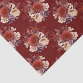 Romantic Red Roses Floral Tissuepapier (Detail)