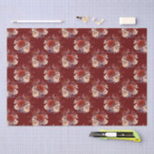 Romantic Red Roses Floral Tissuepapier (Craft)