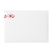 Romantic, rood hart, liefde, gepersonaliseerd (Voorkant)