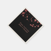 Romantic Roos Petals Party Personaliseert Servet (Hoek)