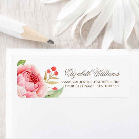 Romantic Roos Return Address Labels (Insitu)