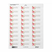 Romantic Roos Return Address Labels (Full Sheet)