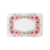 Romantic Rose Frame Memory Foam Bath Mat (Voorkant)
