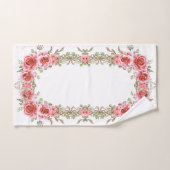 Romantic Rose Garden Bathroom Towel Set (Serviette à main)