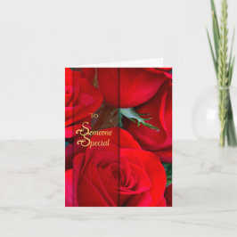Romantic Rose Rose Card Bedankkaart