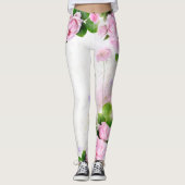 Romantic Rose Roses femmes Leggings (Devant)