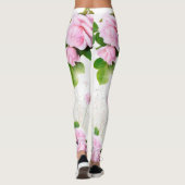 Romantic Rose Roses femmes Leggings (Dos)