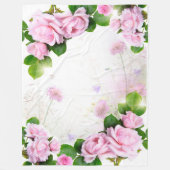 Romantic Roses Fleece Blanket (Voorkant)