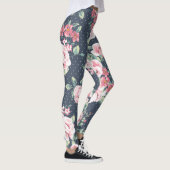 Romantic Roses Floral Pattern Leggings (Rechts)