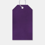 Romantic Royal Paars Roos Weddenschap Hartelijk da Cadeaulabel (Achterkant)