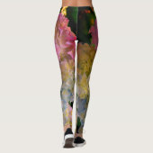 Romantic Roze, blauw, paars Hydrangea Leggings (Achterkant)