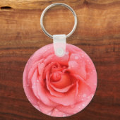 Romantic Roze druppels water Sleutelhanger (Voorkant)