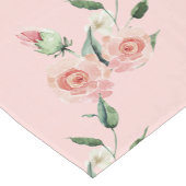 Romantic Roze Garlands Korte Tafelloper (Hoek)