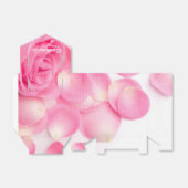 Romantic Roze Pedals voor Vor Box Bedankdoosjes (Uitgevouwen)