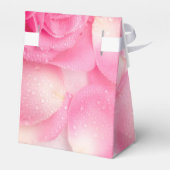 Romantic Roze Pedals voor Vor Box Bedankdoosjes (Achterkant)