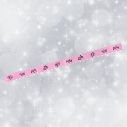 Romantic Roze Scroll Heart Tree Lint