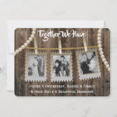 Romantic & Rustic Vow Renewal met foto's Kaart (Voorkant)