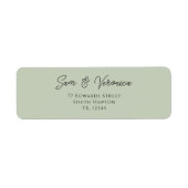 Romantic Sage Return Address Label (Voorkant)