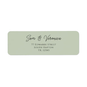 Romantic Sage Return Address Label